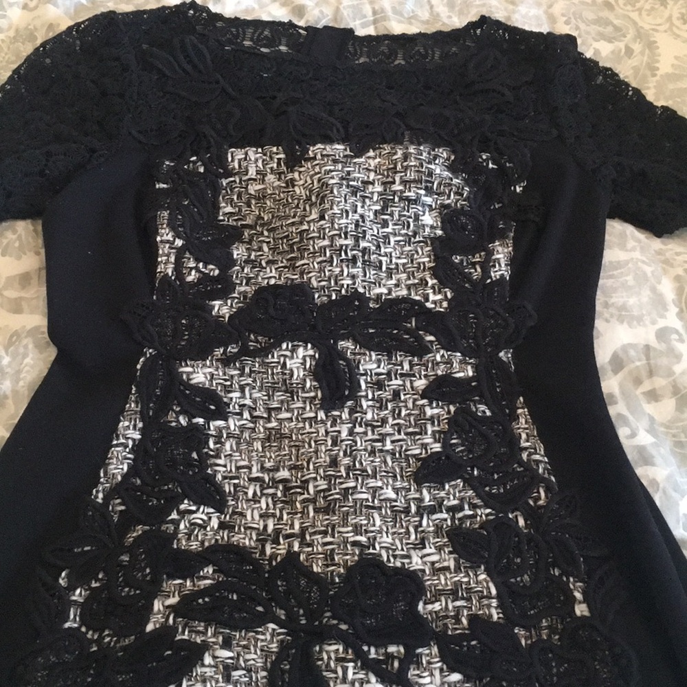 Beautiful mixed textures Anthropologie dress